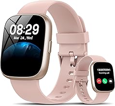Smart Watch with Alexa Built-in, 1.83" HD Fitness Watch with Bluetooth Calling, New Smartwatch with Heart Rate/Sleep Monitor, 110+ Sports Modes, IP68 Waterproof Activity Tracker for Android iOS, Pink
