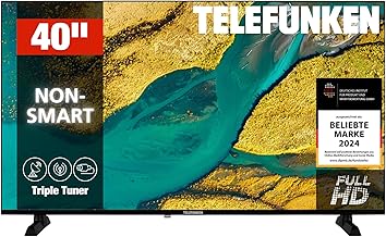 TELEFUNKEN XF40P900S 40 Zoll Fernseher LED TV Full HD (1920x1080 Pixel) mit 100 cm Bildschirmdiagonale und integriertem Triple-Tuner (2026)
