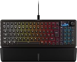 Corsair VANGUARD 96 Wired Mechanical Gaming Keyboard – 96% Layout, MLX Plasma Linear Switches, 8000Hz Polling, LCD Display, Virtual Stream Deck, G-Keys, SOCD Flashtap, QWERTY UK – Black