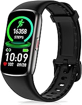 Zeacool Fitness Tracker with 24/7 Heart Rate, Blood Oxygen Sleep Monitor,123 Sports Modes Calories Smart Watch,Pedometer IP68 Waterproof Activity Trackers Health Step Counter for Women Men (Black)