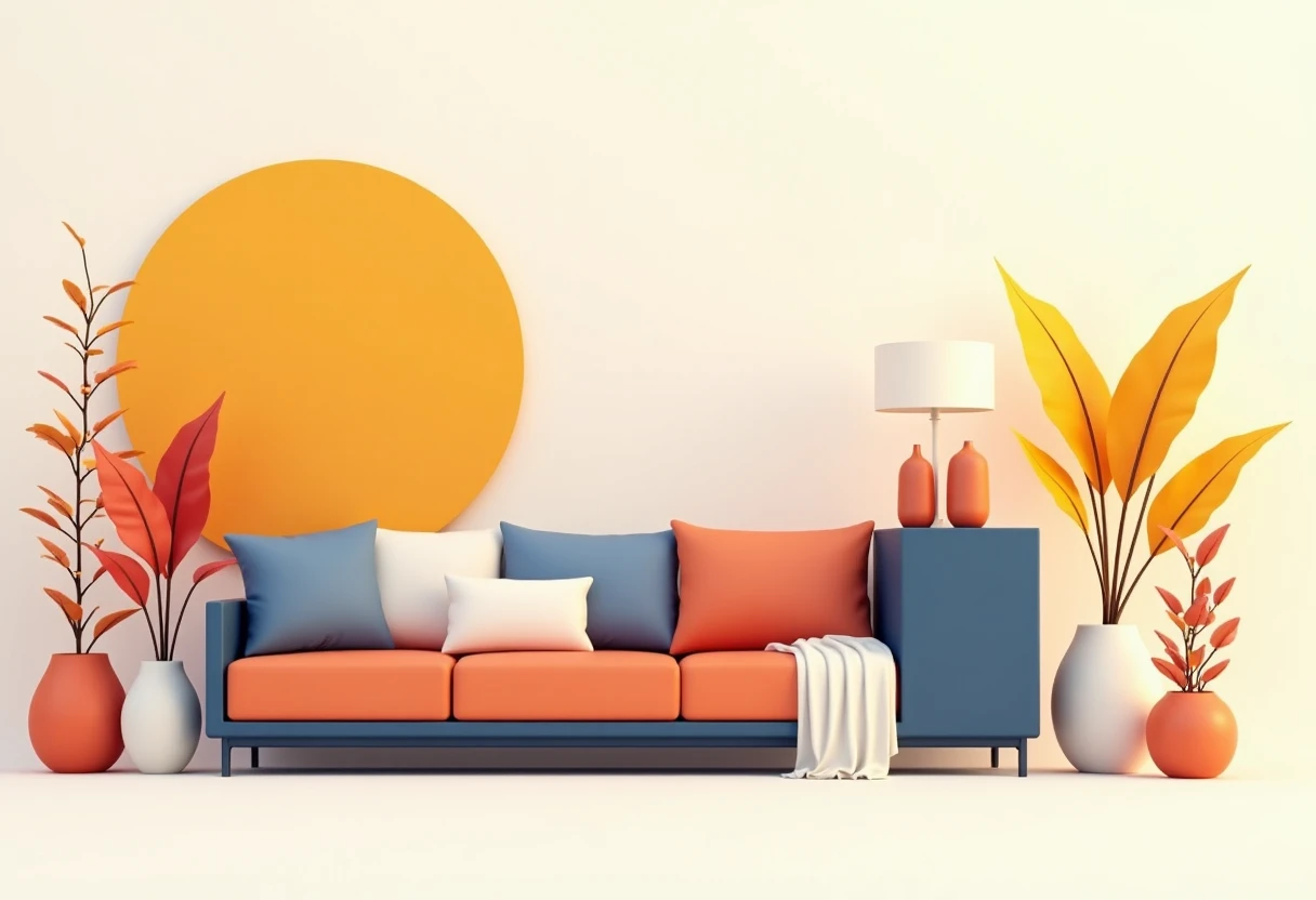 Modern tech gadgets in a living room