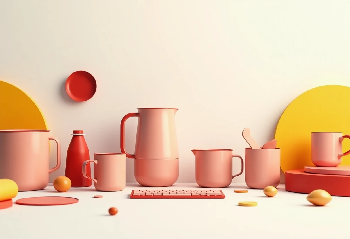 Cuisine moderne avec gadgets intelligents