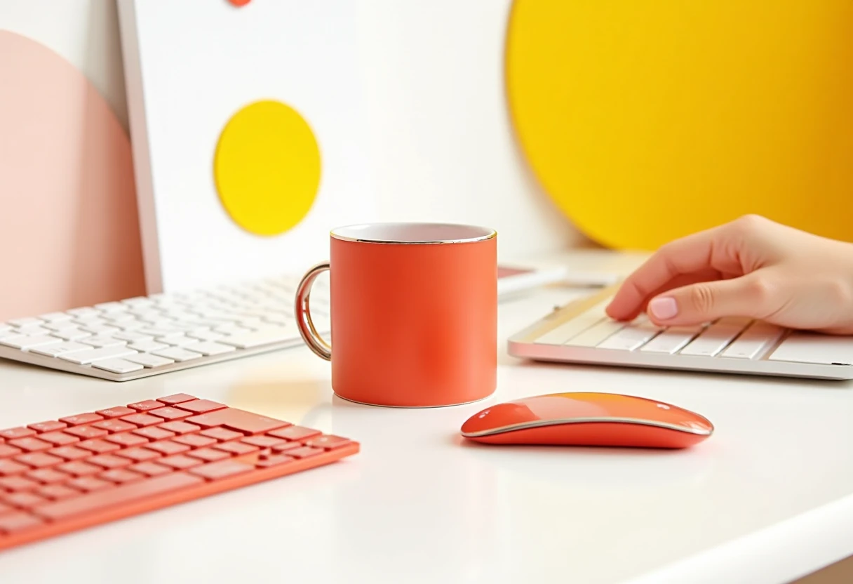 Clavier et souris modernes