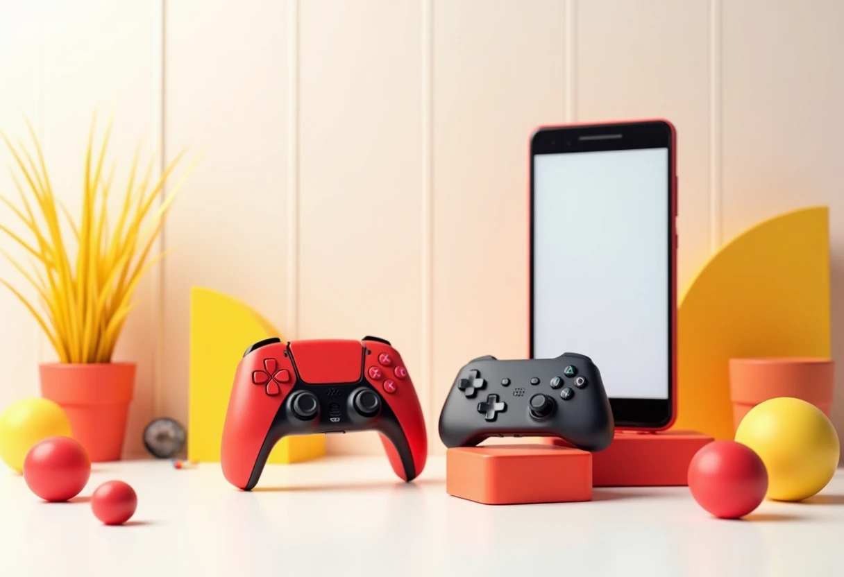 Salle de gaming moderne