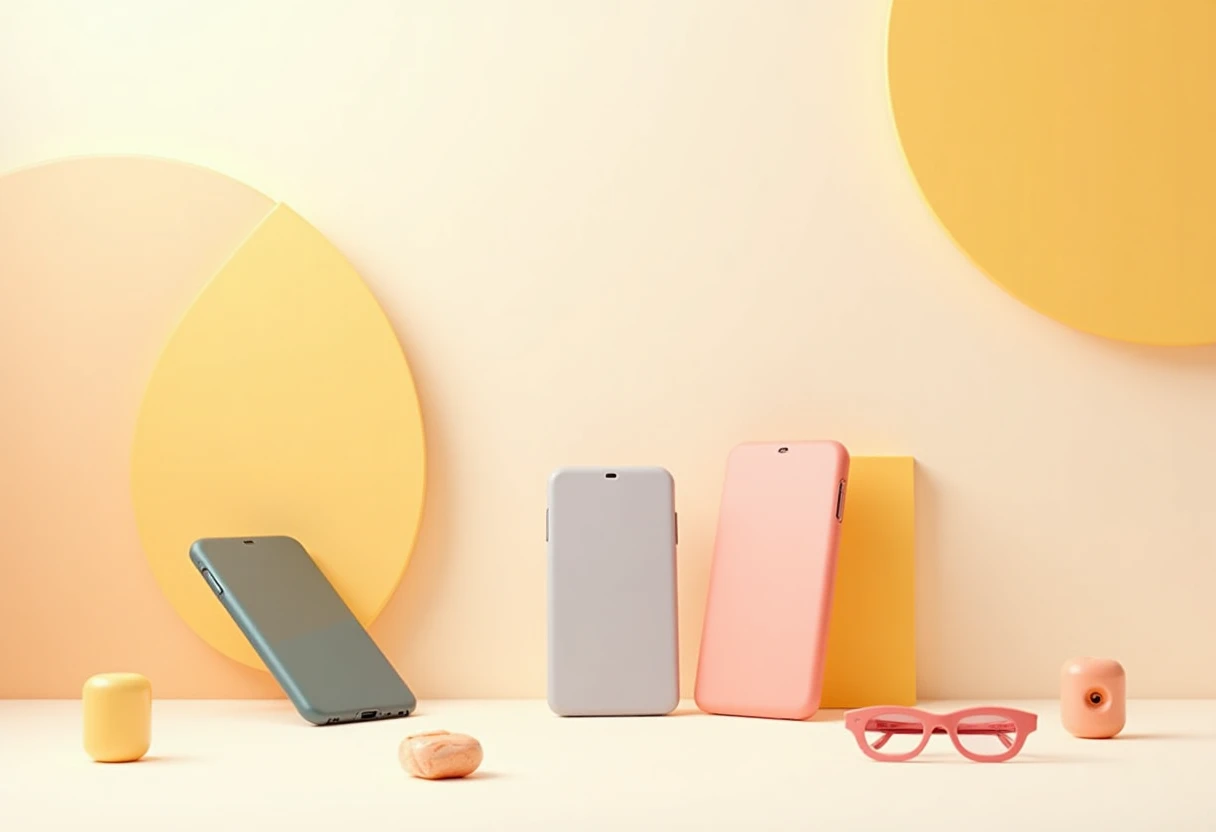 Collection de smartphones et accessoires