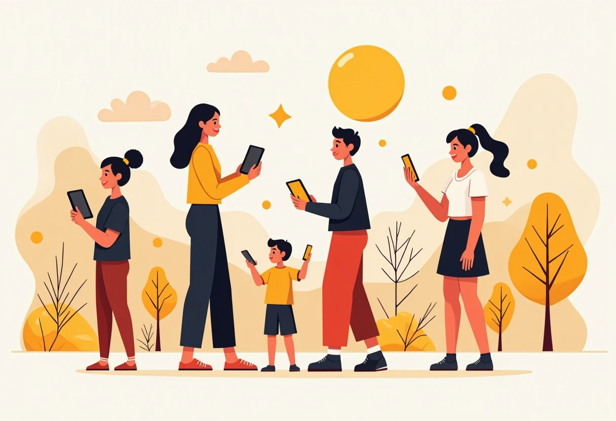 Utilisation de smartphones et tablettes